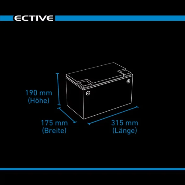 lithium batterie 120ah lc 120 dual versorgungsbatterie 12v 1536wh 1320a