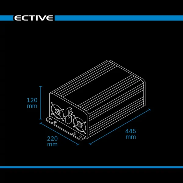 ective tsi 20 pro 2000w/12v sinus wechselrichter mit netzvorrangschaltung
