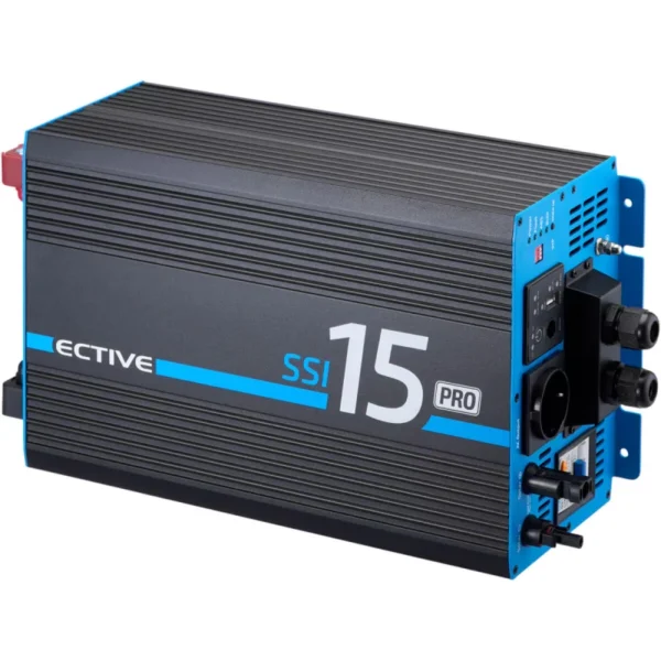 ective ssi 15 pro 1500w/12v sinus wechselrichter mit netzvorrangschaltung, ladegerät und laderegler
