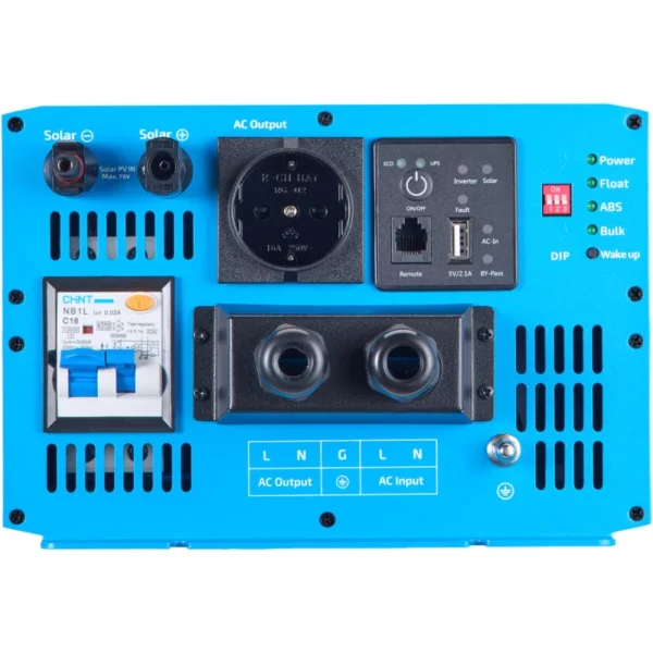 ective ssi 20 pro 2000w/12v sinus wechselrichter mit netzvorrangschaltung, ladegerät und laderegler