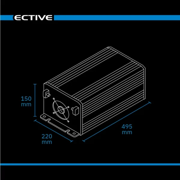 ective ssi 30 pro 3000w/12v sinus wechselrichter mit netzvorrangschaltung, ladegerät und laderegler