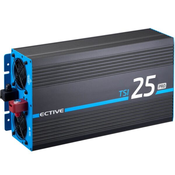 ECTIVE TSI 25 PRO Wechselrichter mit aufgedruckter Zahl 25 auf dem Gehäuse, Vorderansicht des Geräts