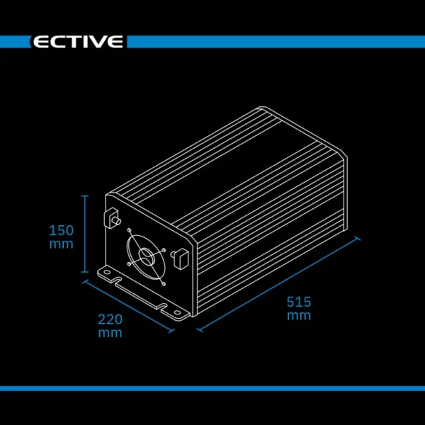 ective tsi 30 pro 3000w/12v sinus wechselrichter mit netzvorrangschaltung